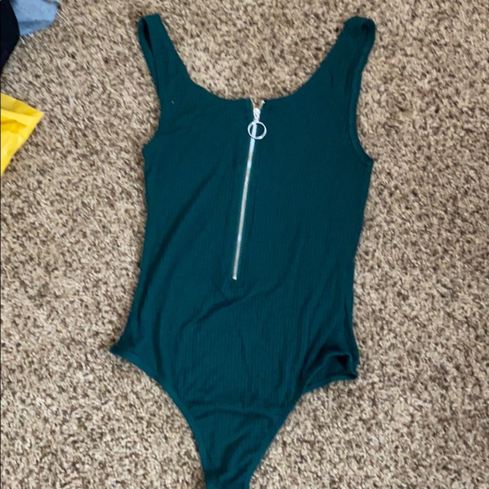 Green body suit